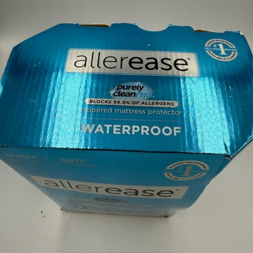 Allerease Purely Clean Pro Queen Zippered Mattress Protector Waterproof Allergen - Picture 10 of 10